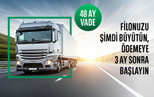 Ağır Ticari Aracını Şimdi Al. 3 Ay Sonra Ödemeye Başla